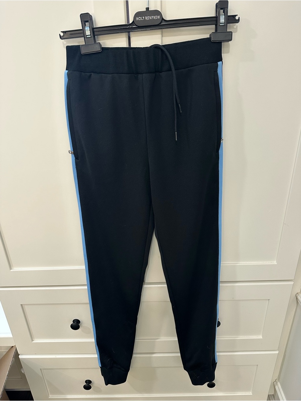 Prada Black Drawstring Track Pants with White Label - Picture 3 of 9
